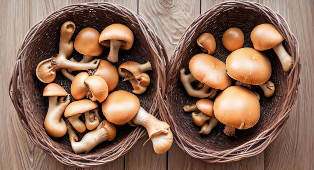 Cesta com cogumelos Porcini geração ai