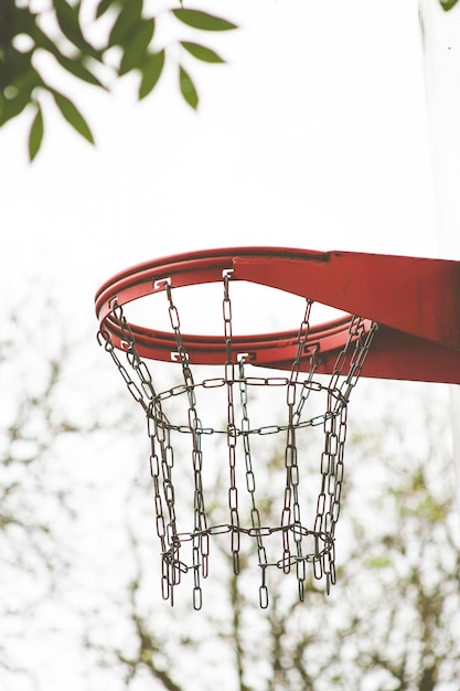 Foto cesta de basquete de rua