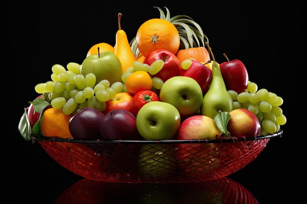 La cesta de frutas generada por AIG Una abundante variedad de variedades saludables