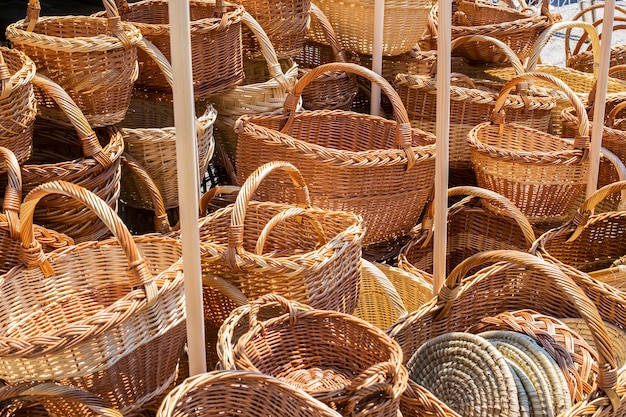 Foto cestas de madera