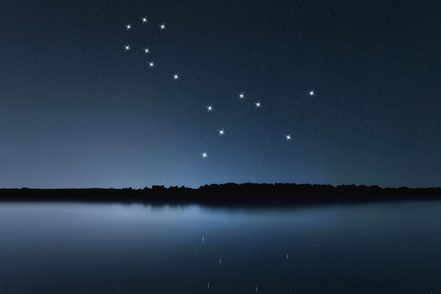 Cetus star constellation, céu noturno, aglomerado de estrelas, espaço profundo, constelação de baleia