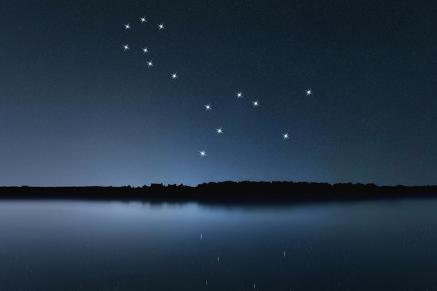 Cetus-Sternkonstellation, Nachthimmel, Sternhaufen, Weltraum, Walkonstellation