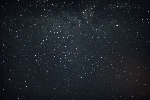 Foto céu à noite com estrelas, planetas e cometas