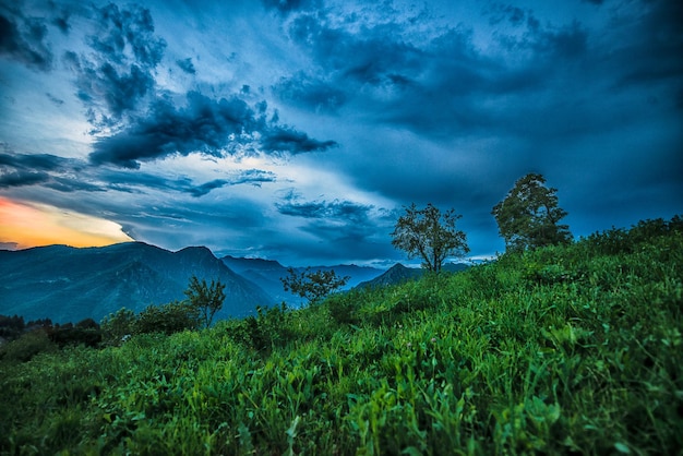 Céu após tempestade