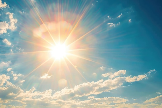 céu azul belo pôr do sol e céu azul com espaço de cópia