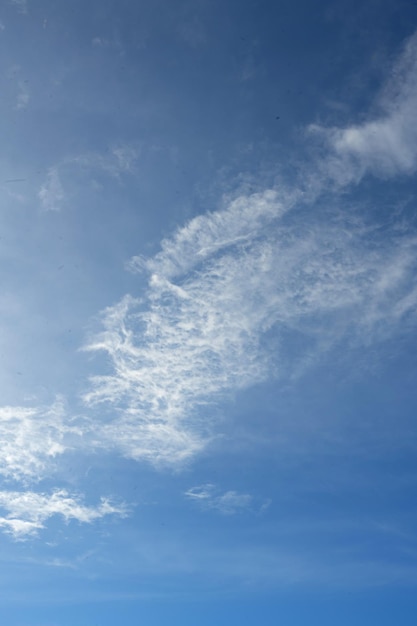 céu azul brilhante com belas nuvens