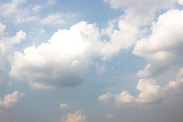 Céu azul brilhante com nuvens brancas para fundo ou papéis de parede