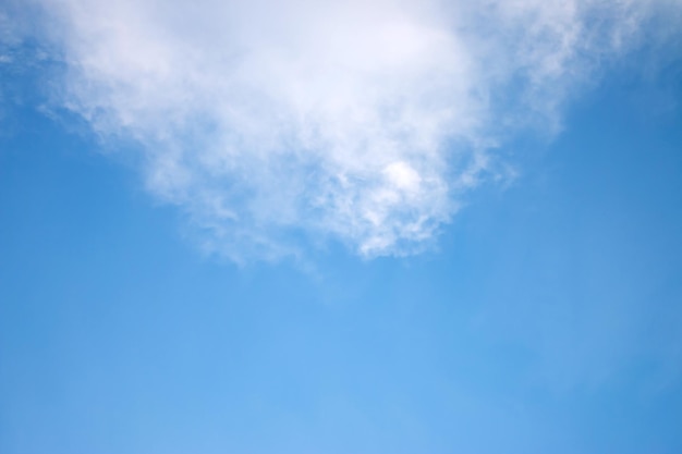 Céu azul brilhante durante o dia com nuvens brancas.