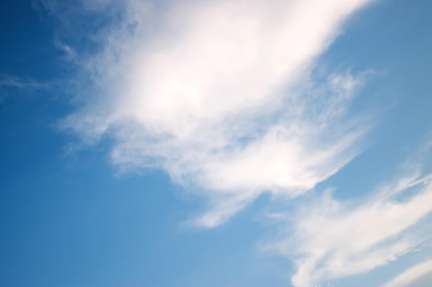 Céu azul brilhante durante o dia com nuvens brancas.