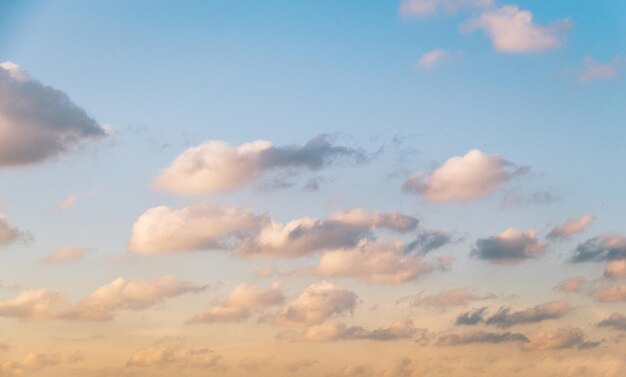 Céu azul com algumas nuvens brancas