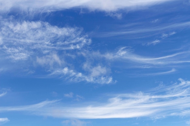 Céu azul com algumas nuvens