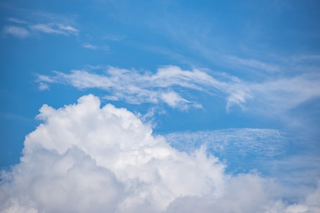 Céu azul com nuvem