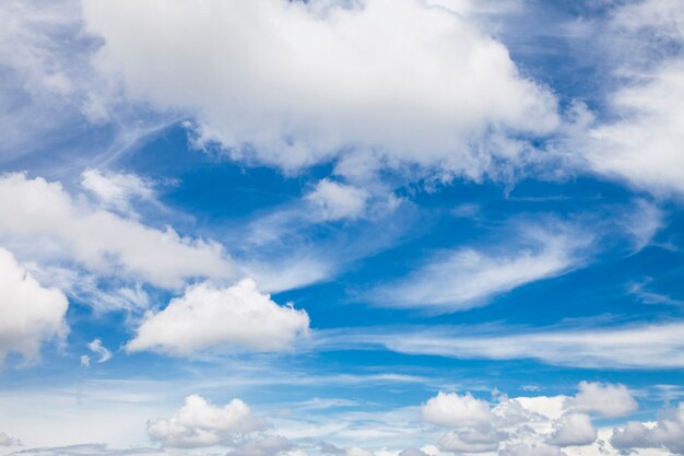 Céu azul com nuvem