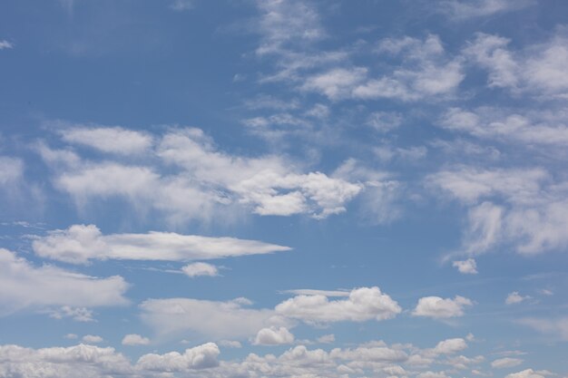 Céu azul com nuvens brancas durante o dia