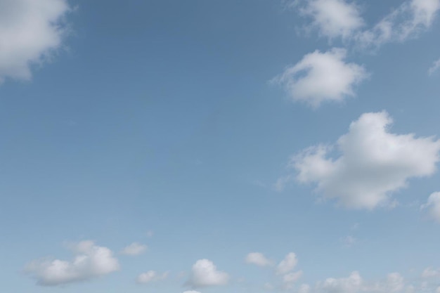 Céu azul com nuvens brancas fofas