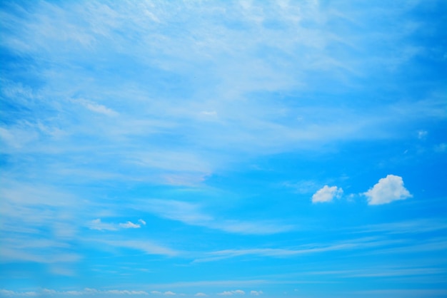 Céu azul com nuvens brancas suaves