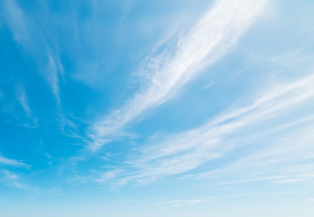 Céu azul com nuvens brancas suaves