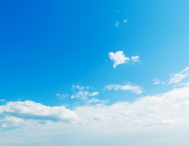 Céu azul com nuvens brancas suaves