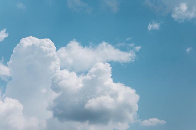 Céu azul com nuvens brancas suaves