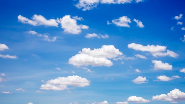 Foto céu azul com nuvens brancas