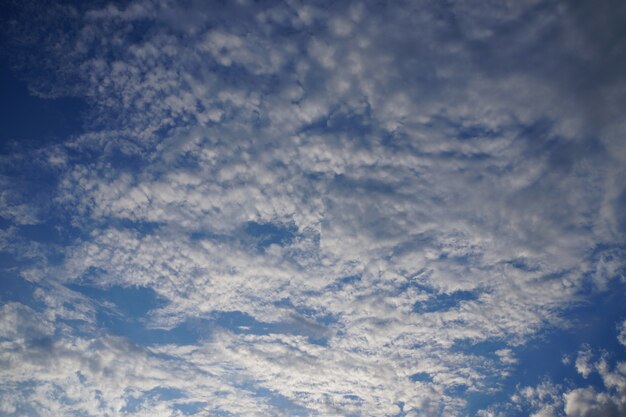 Céu azul com nuvens brancas