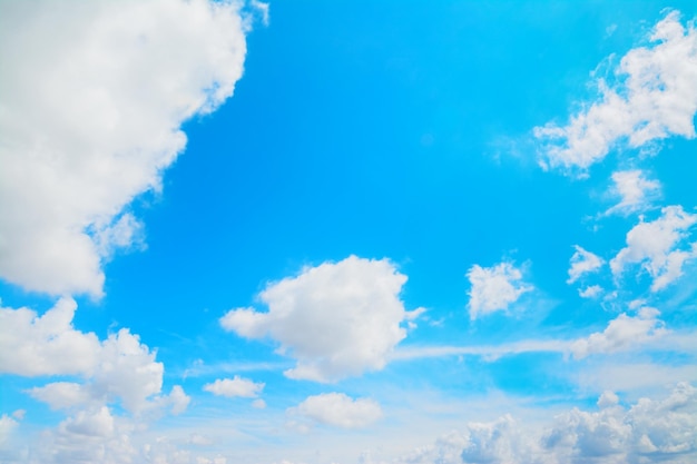 Céu azul com nuvens brancas