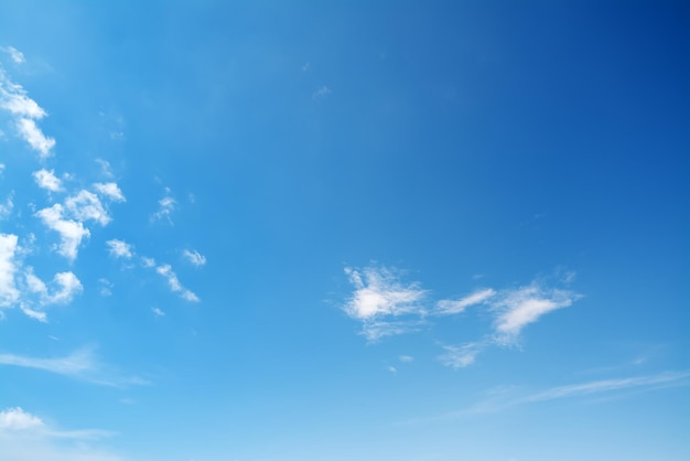 Céu azul com nuvens brancas