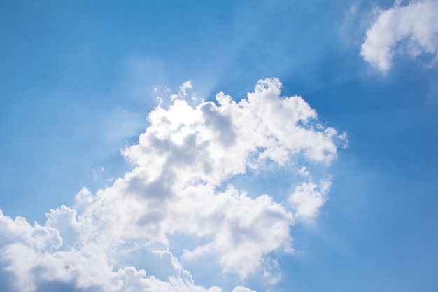 Céu azul com nuvens brancas