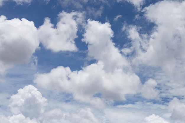 Céu azul com nuvens brancas