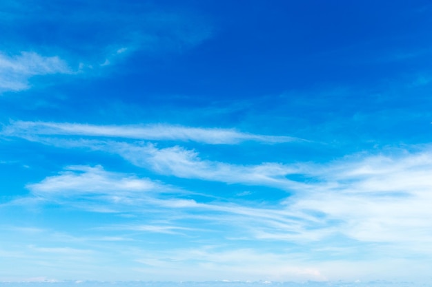 Céu azul com nuvens brancas