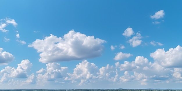 Céu azul com nuvens de fundo