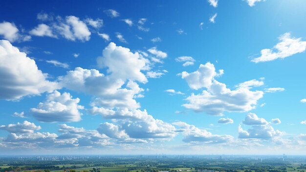 céu azul com nuvens de fundo