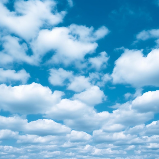 Céu azul com nuvens minúsculas natureza fundo abstrato paisagem de nuvens