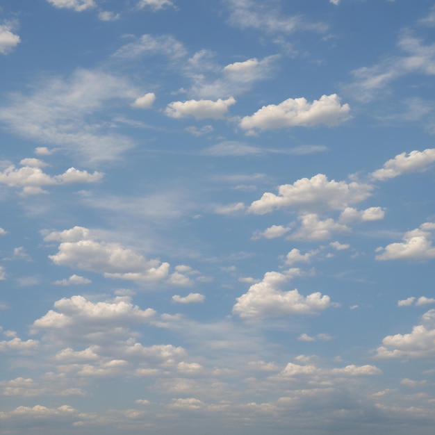 Céu azul da foto e fundo da natureza das nuvens gerado por ai