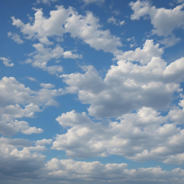 Foto céu azul da foto e fundo da natureza das nuvens gerado por ai