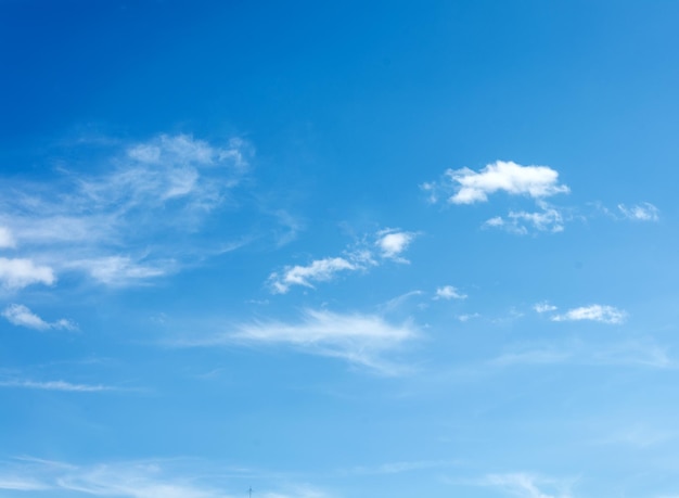 Céu azul de verão com nuvens