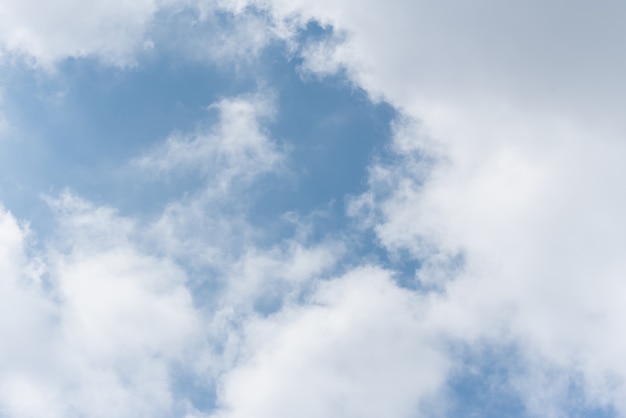 Céu azul e nublado, fundo da natureza