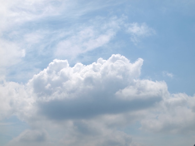 Céu azul e nuvens bonitas