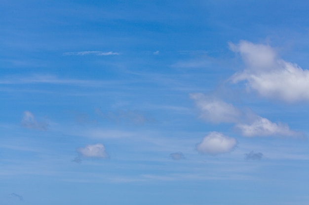 Céu azul e nuvens cirros podem ser usados como plano de fundo