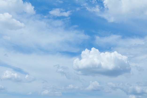 Céu azul e nuvens