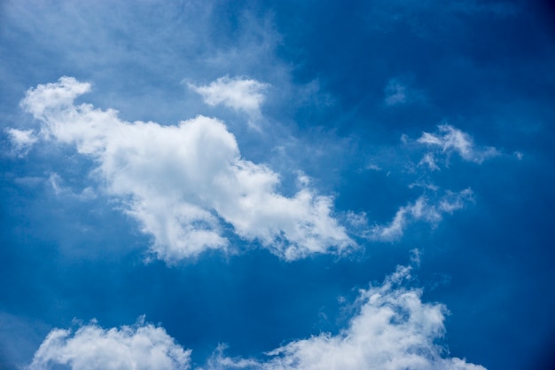 Céu azul no verão