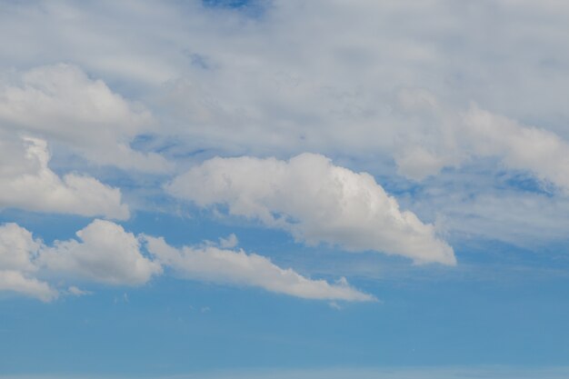 Céu azul, nuvens, natureza, fundo