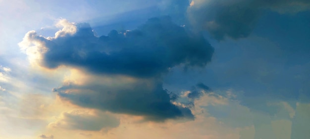 céu azul visão clara nuvem branca photo