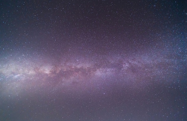 céu claro à noite com estrelas e galáxia da Via Láctea