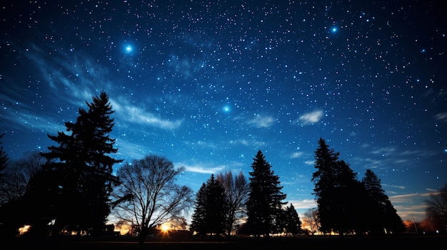 céu com lindas estrelas imagem fotográfica de papel de parede HD