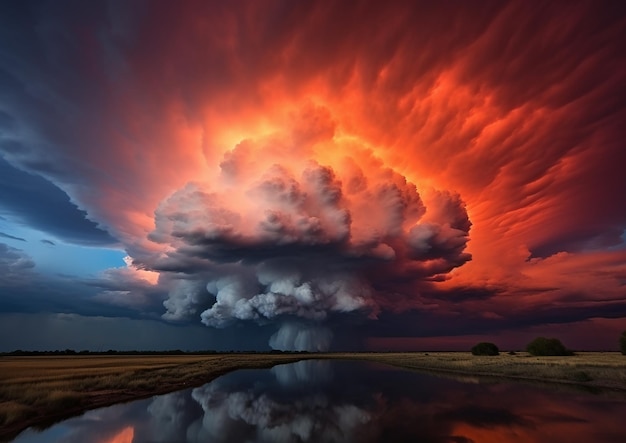 Foto céu de idaho nuvem de tempestade sobre idaho no estilo de c. johnson