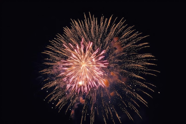 Céu fogos de artifício vetor noite