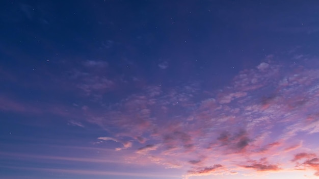 Céu laranja após o pôr do sol ou antes do amanhecer