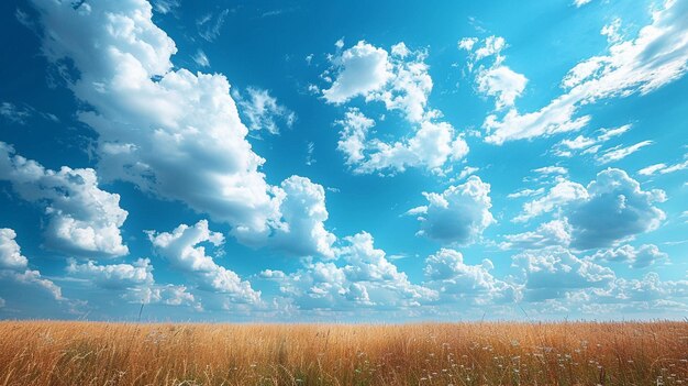 Céu limpo com nuvens de cirro em fundo