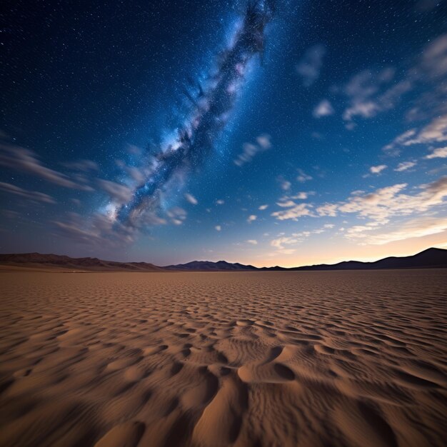 Céu noturno cheio de estrelas